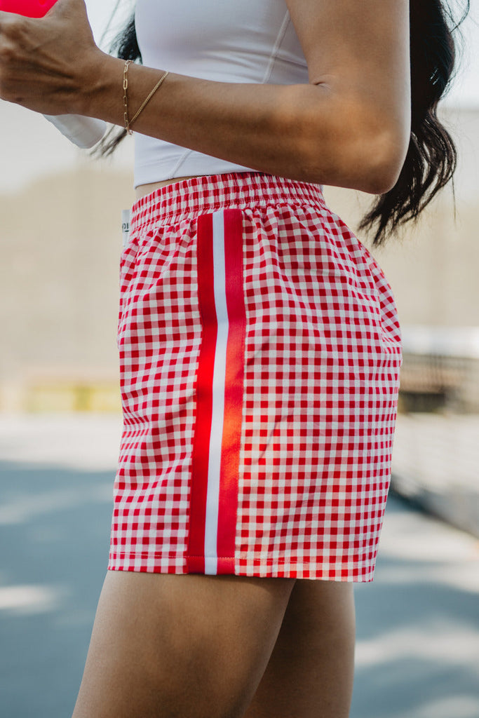 Red Plaid Boxers Female