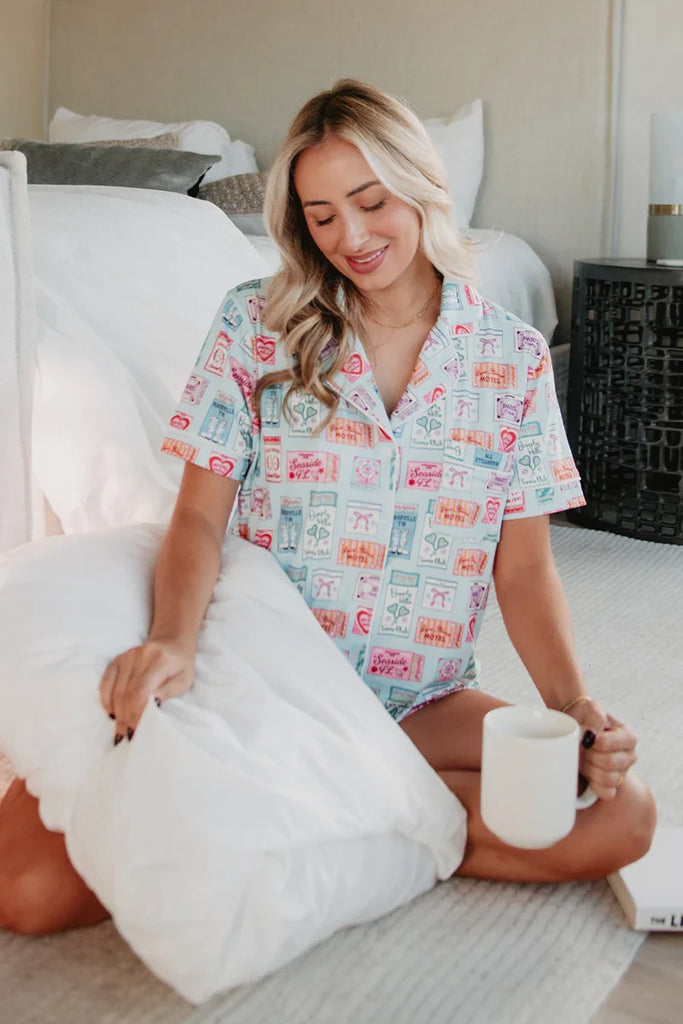 Traveling Matchbook PJ Shorts