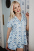 Light Blue Mini Bows PJ Sets - Katydid.com