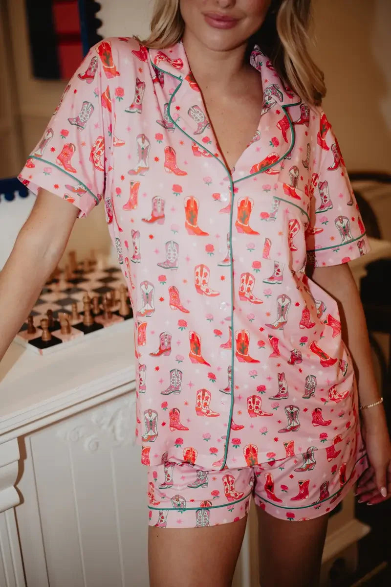 Boots & Roses Pajama Sets