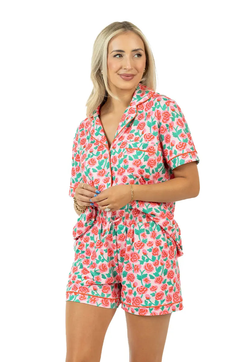 Whimsical Roses Two-Piece Pajamas - Katydid.com