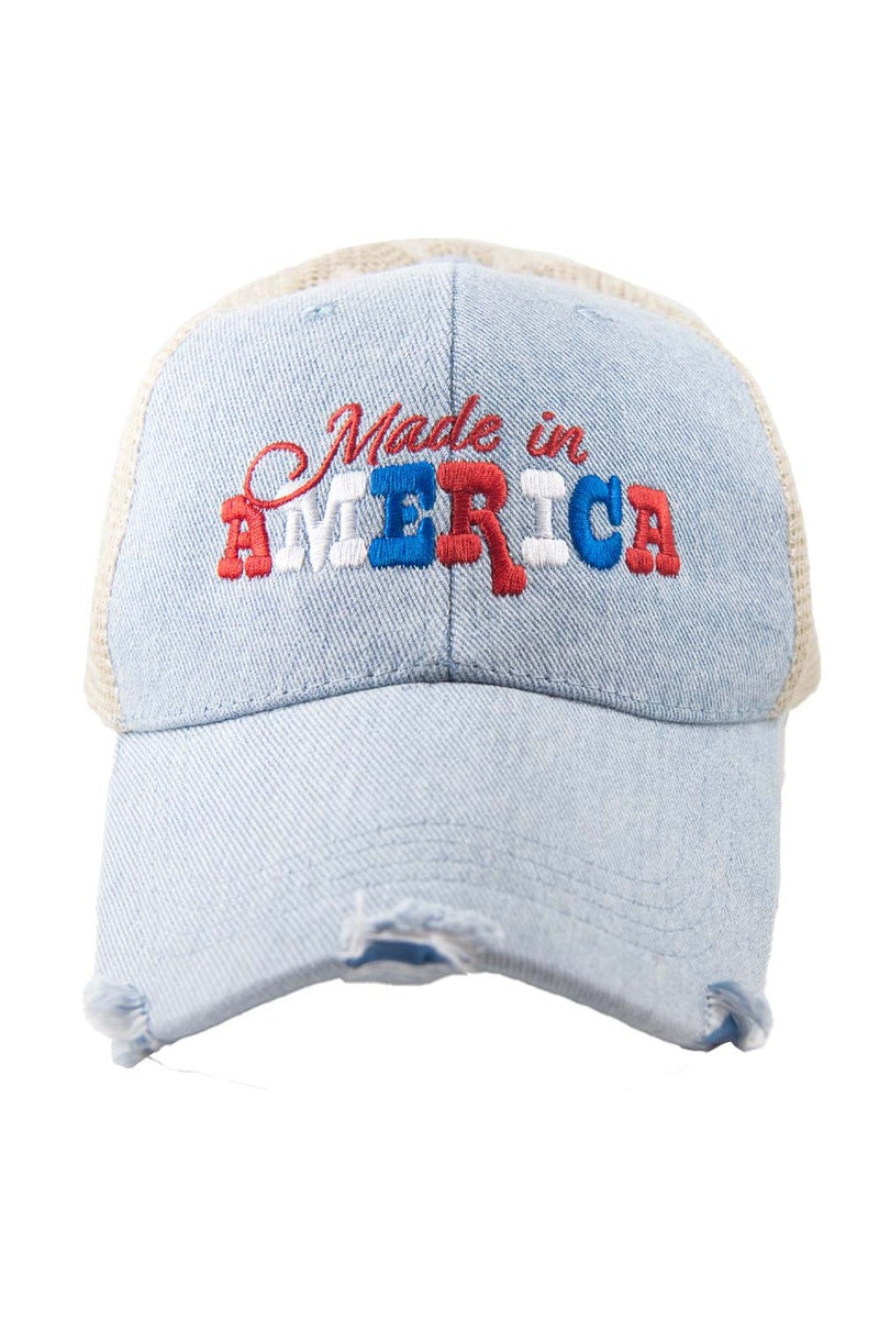 Made in America Denim 4th of July Trucker Hat