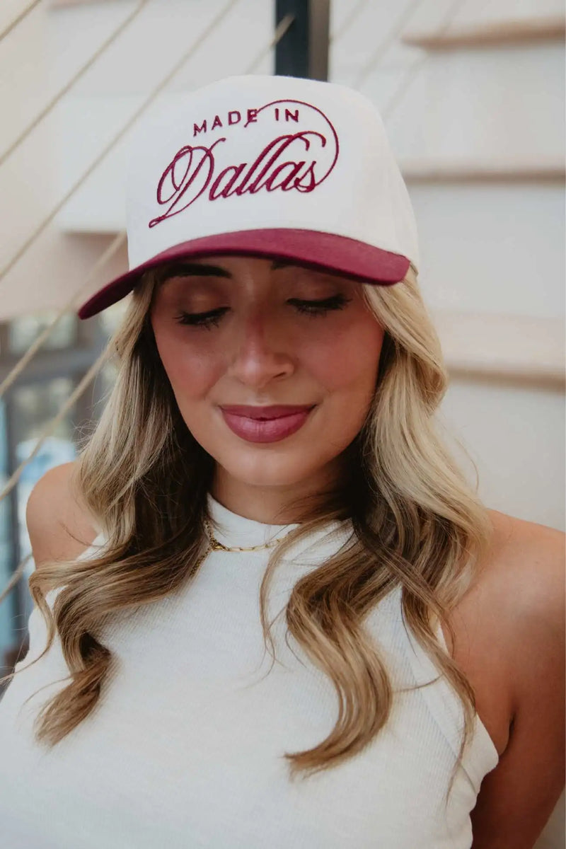 Made in Dallas Two-Toned Trucker Hats - Katydid.com