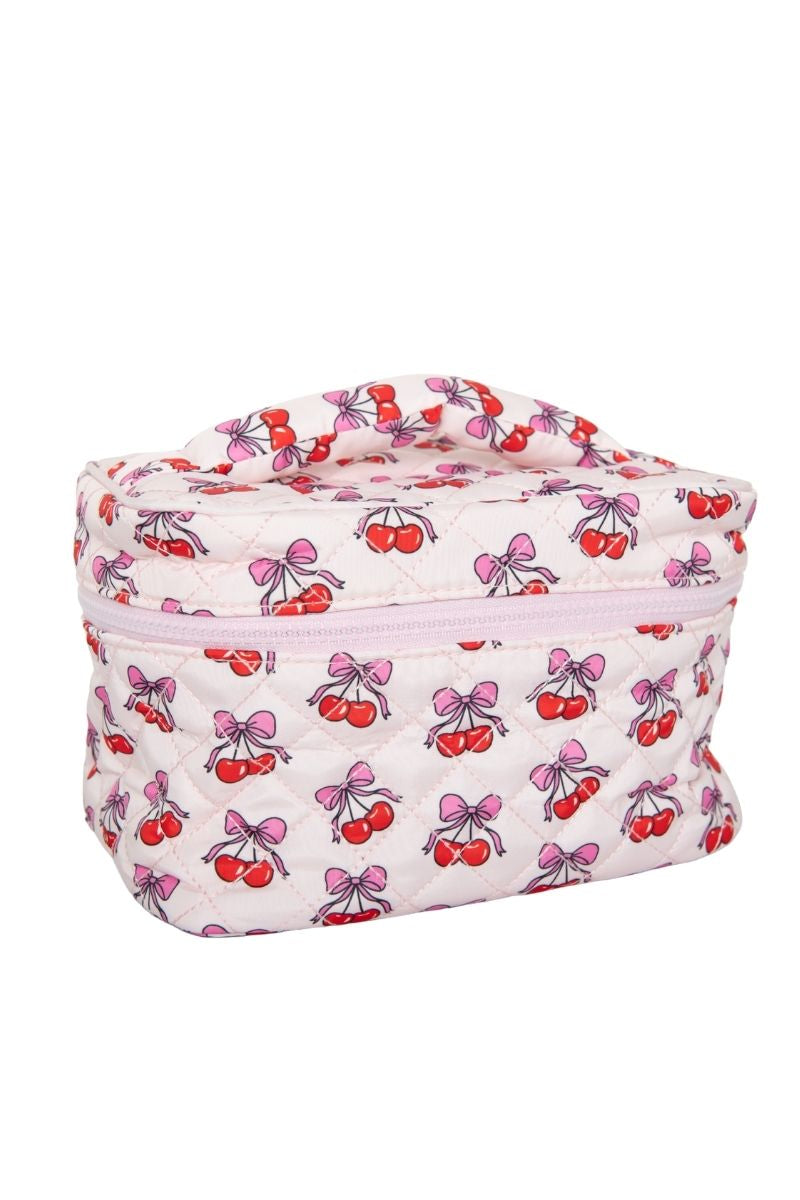 Cherry Bows Cosmetic Bag for Makeup