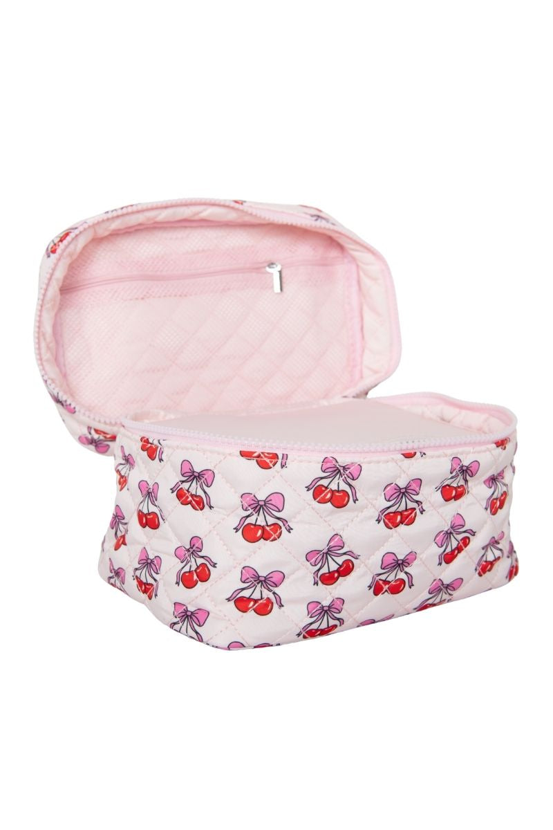 Cherry Bows Cosmetic Bag for Makeup