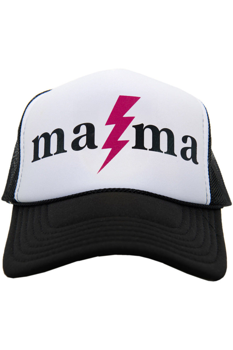 MAMA Lightning Bolt Foam Trucker Hat - Katydid.com