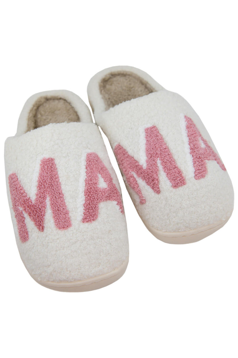Pink MAMA House Slippers - Katydid.com