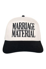 Marriage Material Two-Toned Retro Hat