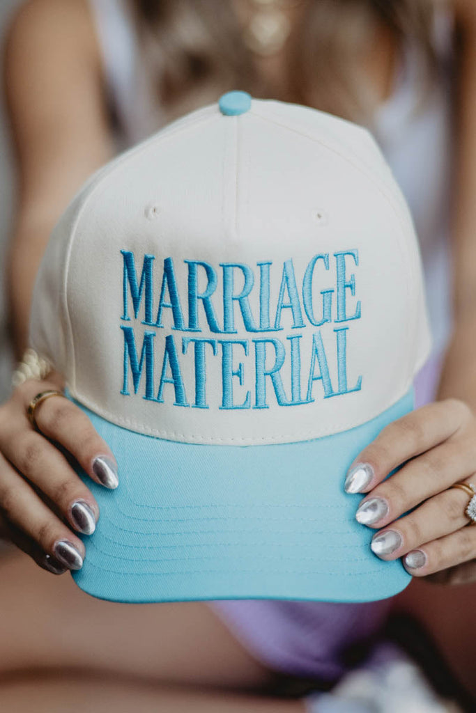 Marriage Material Two-Toned Retro Hat