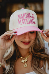 Marriage Material Two-Toned Retro Hat