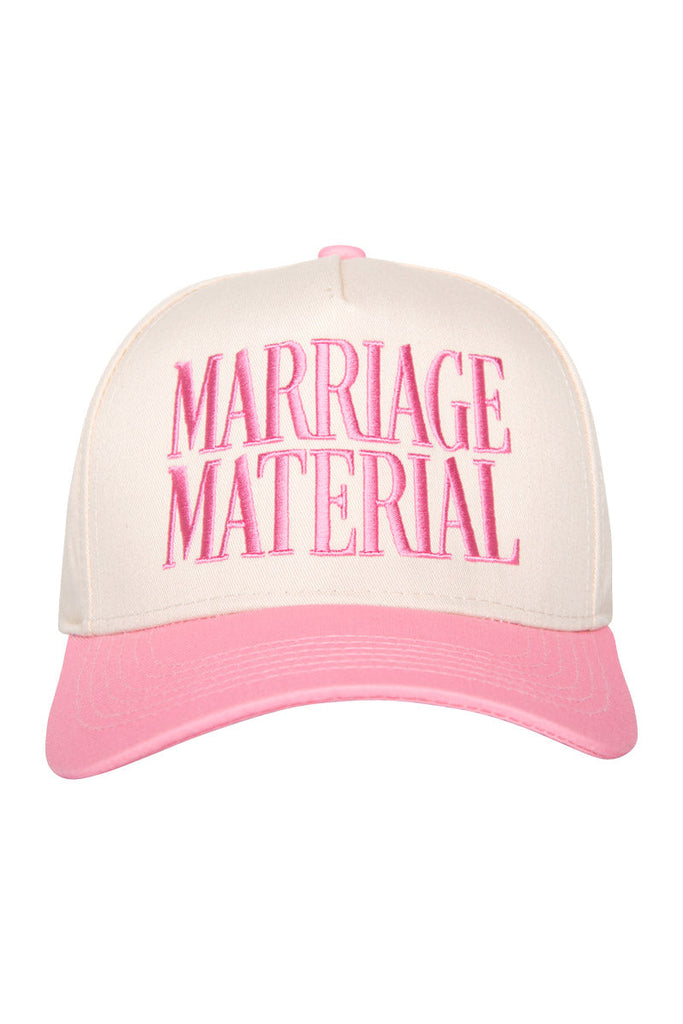 Marriage Material Two-Toned Retro Hat