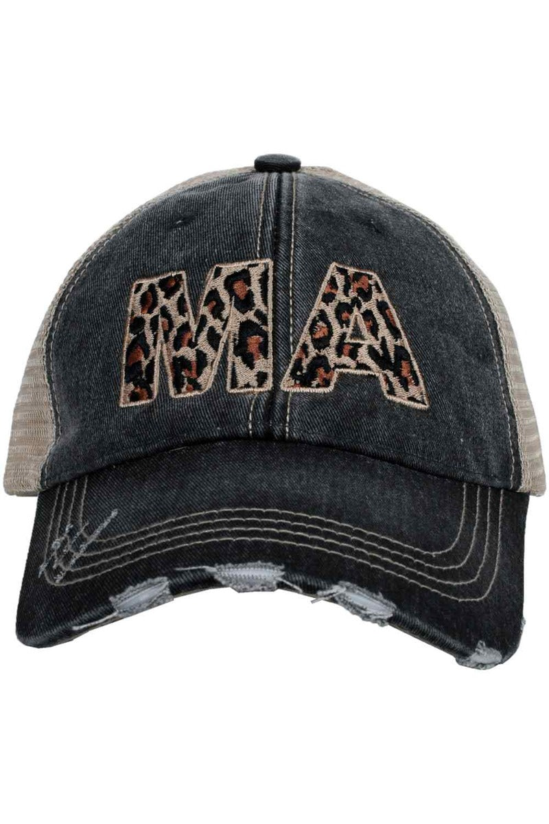 MA Massachusetts Leopard State Women's Trucker Hat - Katydid.com