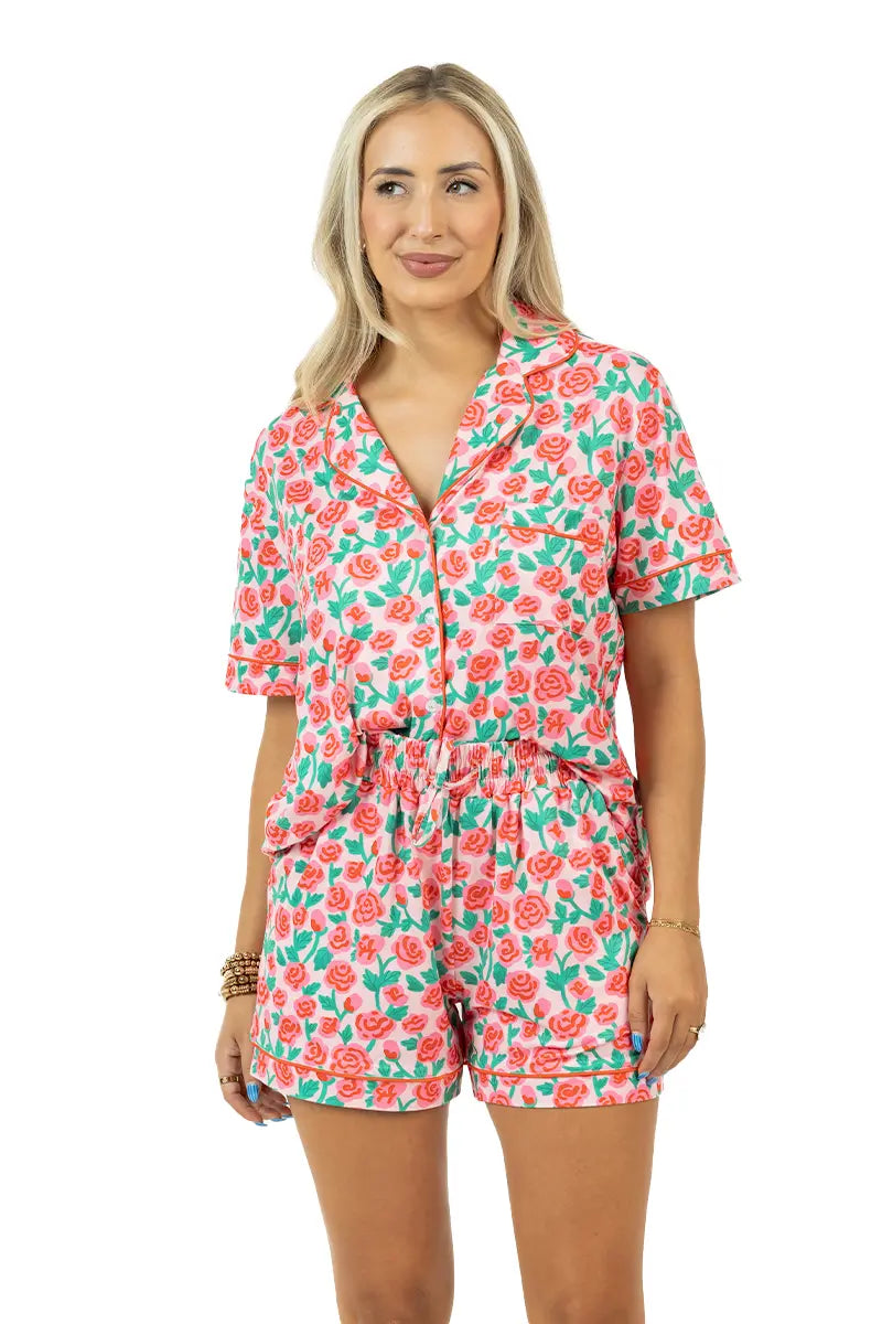 Whimsical Roses Two-Piece Pajamas - Katydid.com