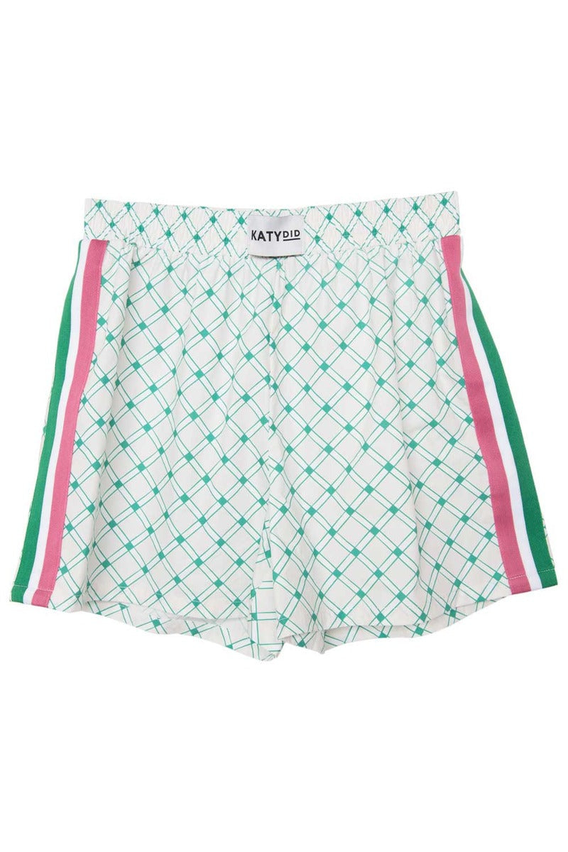 Pink and Green Plaid Cute Women's Boxer Shorts - Katydid.com