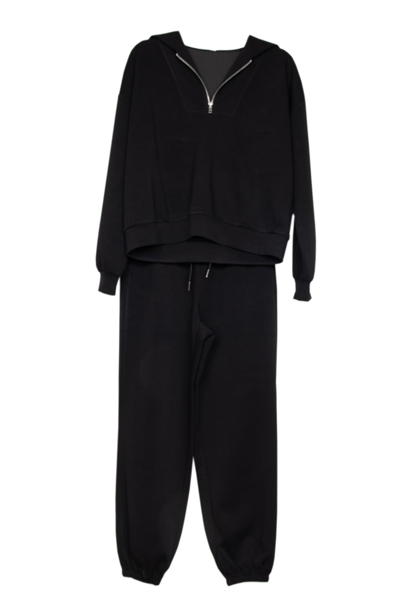 Black Matching Scuba Pants Set - Katydid.com