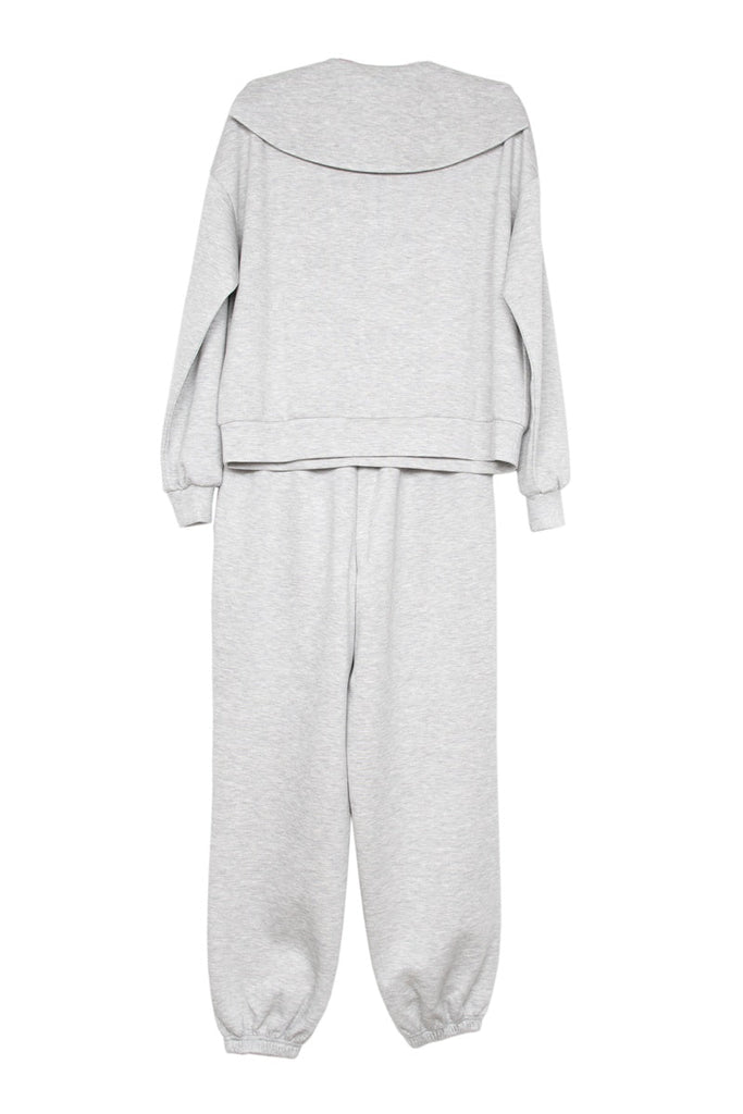 Gray Scuba Pants Lounge Set