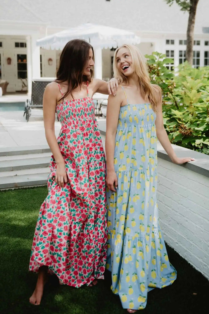 Whimsical Roses Floral Maxi Dress - Katydid.com