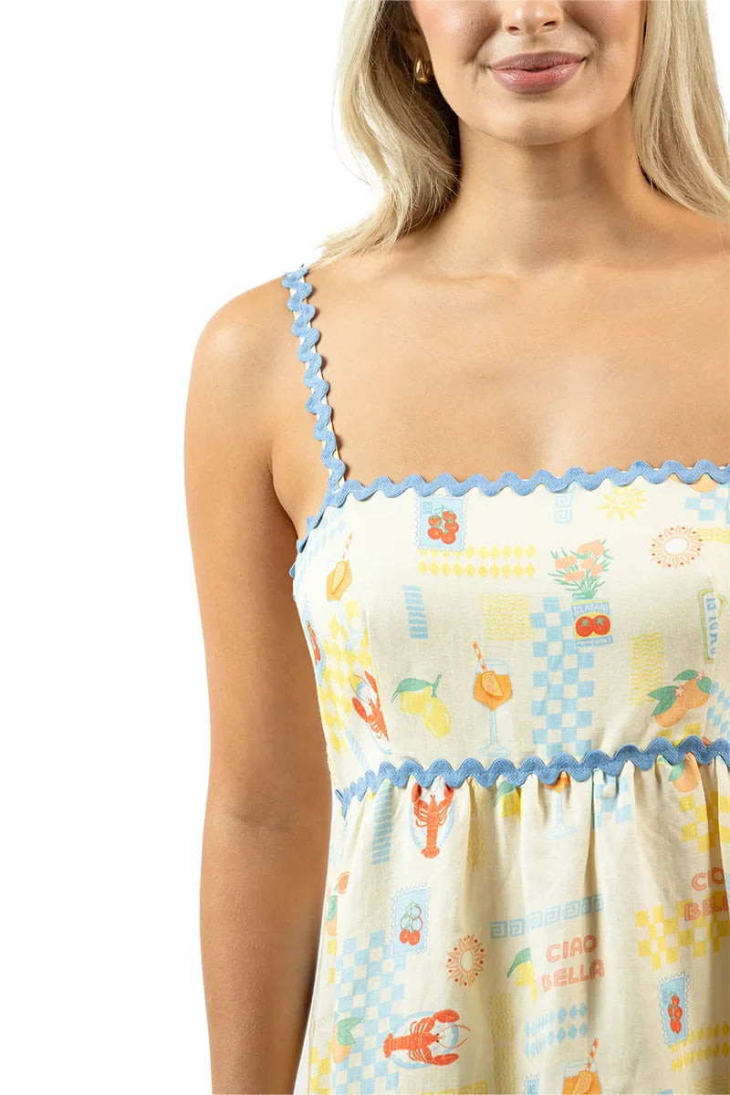 Yellow Italian Summer Maxi Dress | Linen Dress | Katydid Yellow / XL Yellow Italian Summer Maxi Dress | Linen Dress | Katydid Yellow / XL