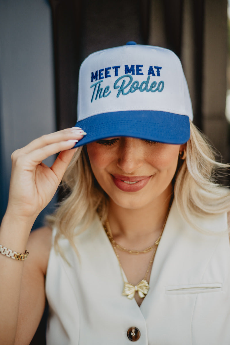Meet Me at the Rodeo Two-Toned Vintage Hat - Katydid.com