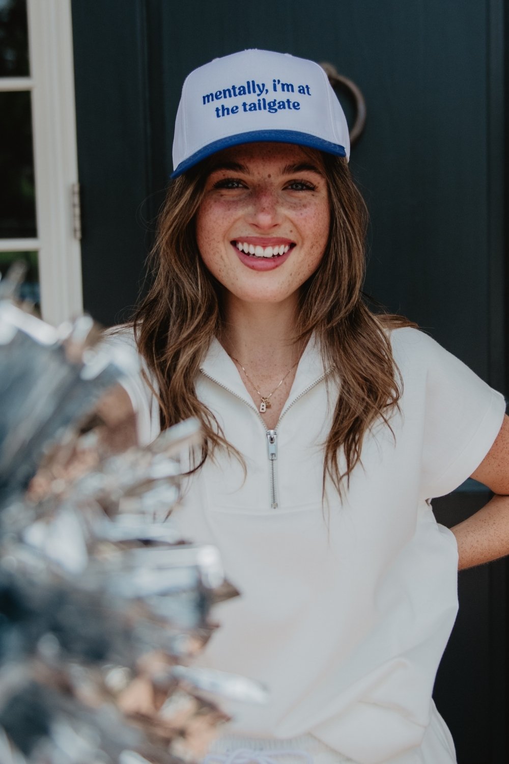 Mentally, I'm At The Tailgate Trucker Hat Vintage