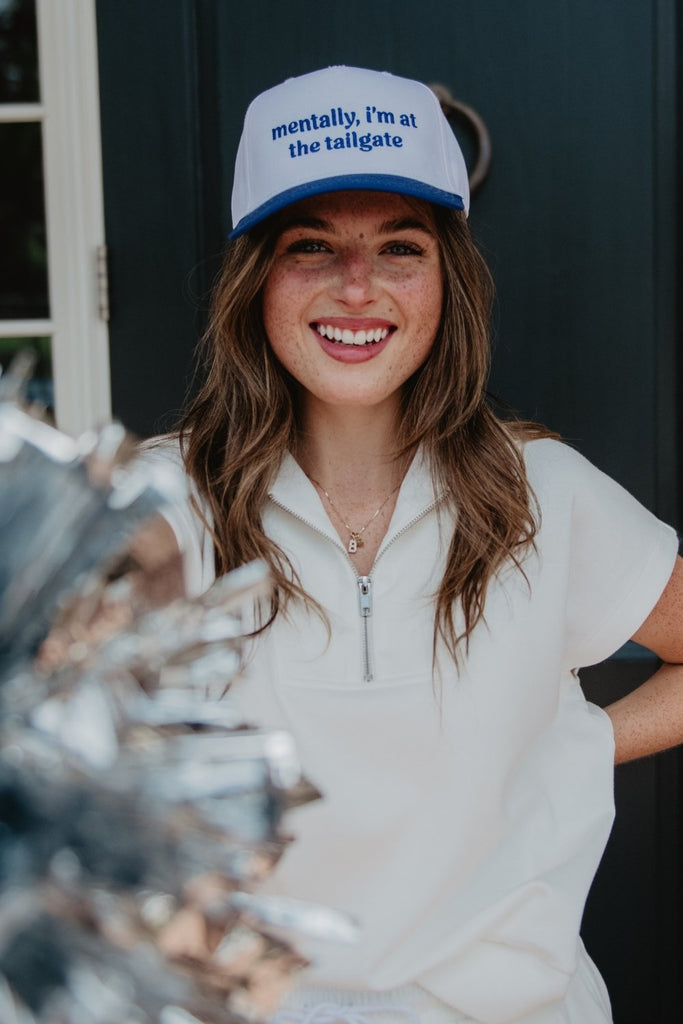 Mentally, I'm At The Tailgate Trucker Hat Vintage