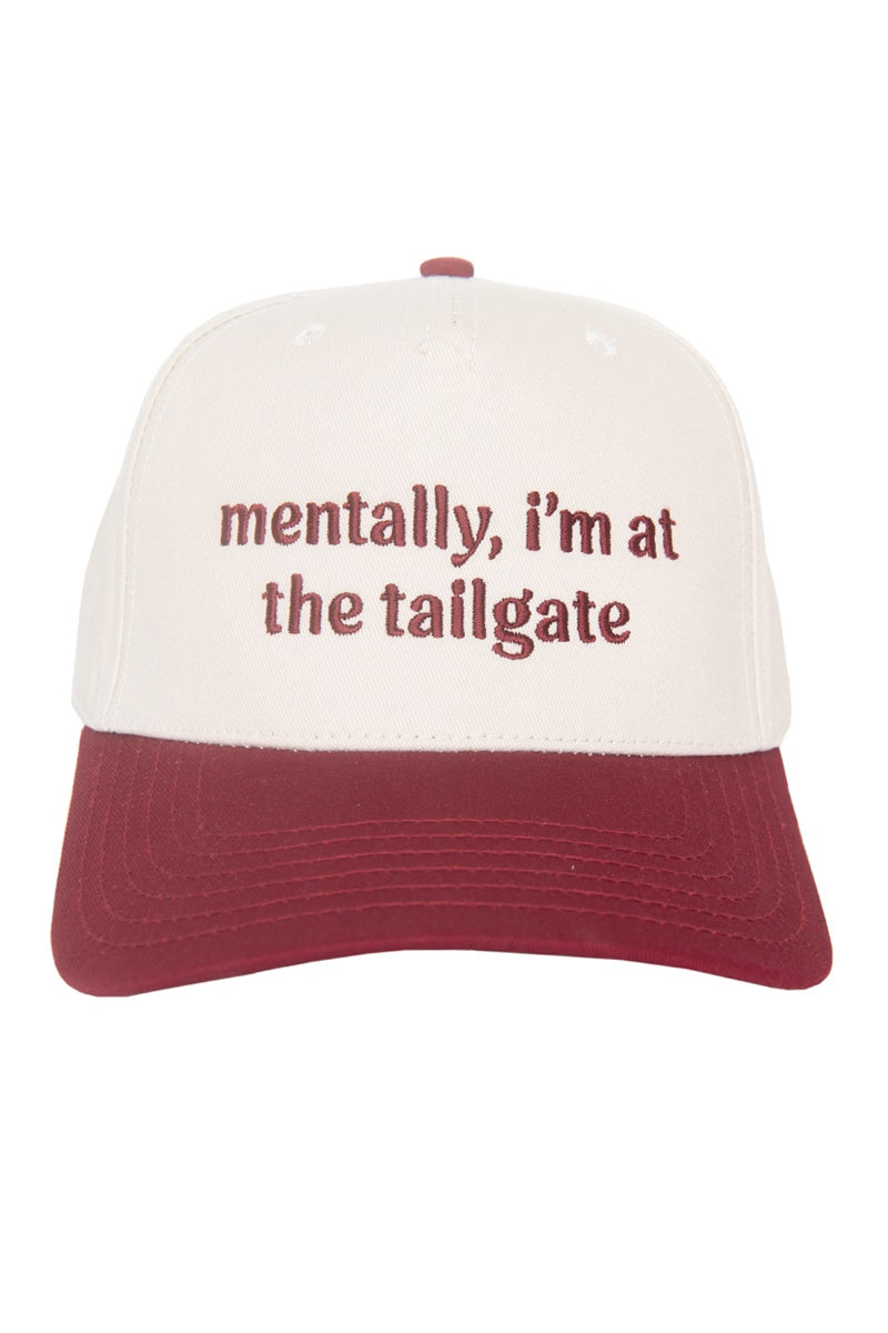 Mentally, I'm At The Tailgate Trucker Hat Vintage