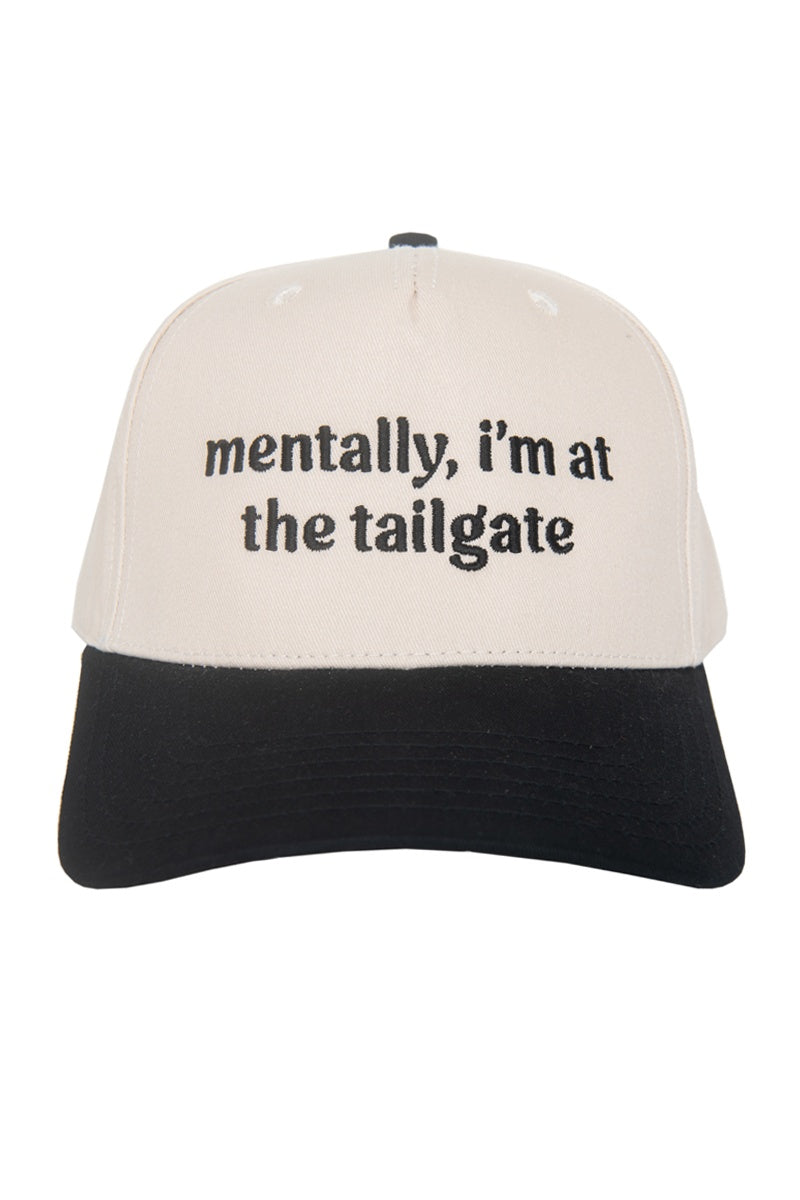 Mentally, I'm At The Tailgate Trucker Hat Vintage - Katydid.com