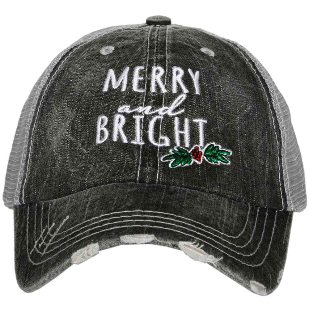 MERRY AND BRIGHT TRUCKER HAT