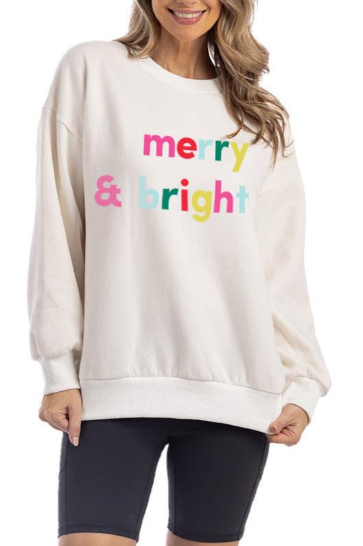 Merry & Bright Christmas Women's Sweatshirt