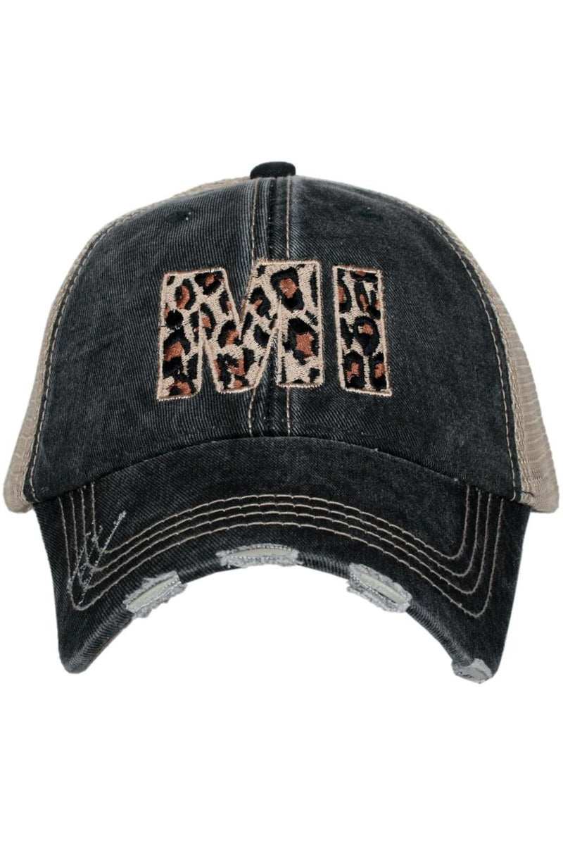 MI Michigan Leopard State Women's Hat - Katydid.com