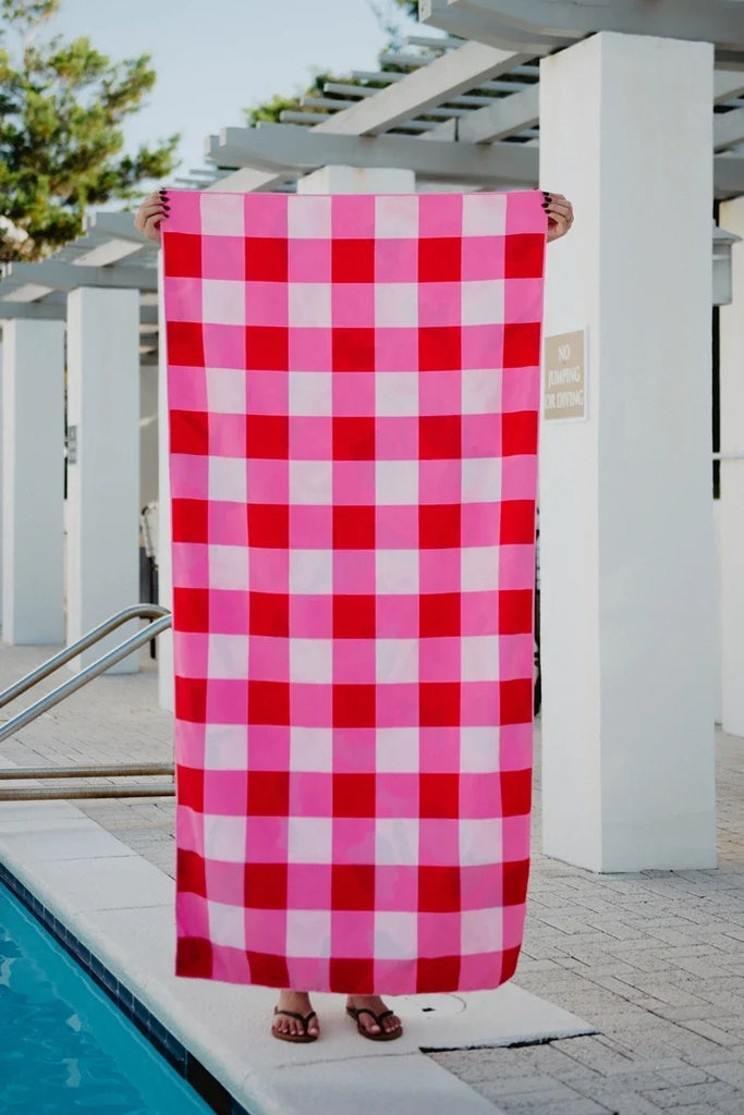 Roses All Over Microfiber Reversible Towel - Katydid.com