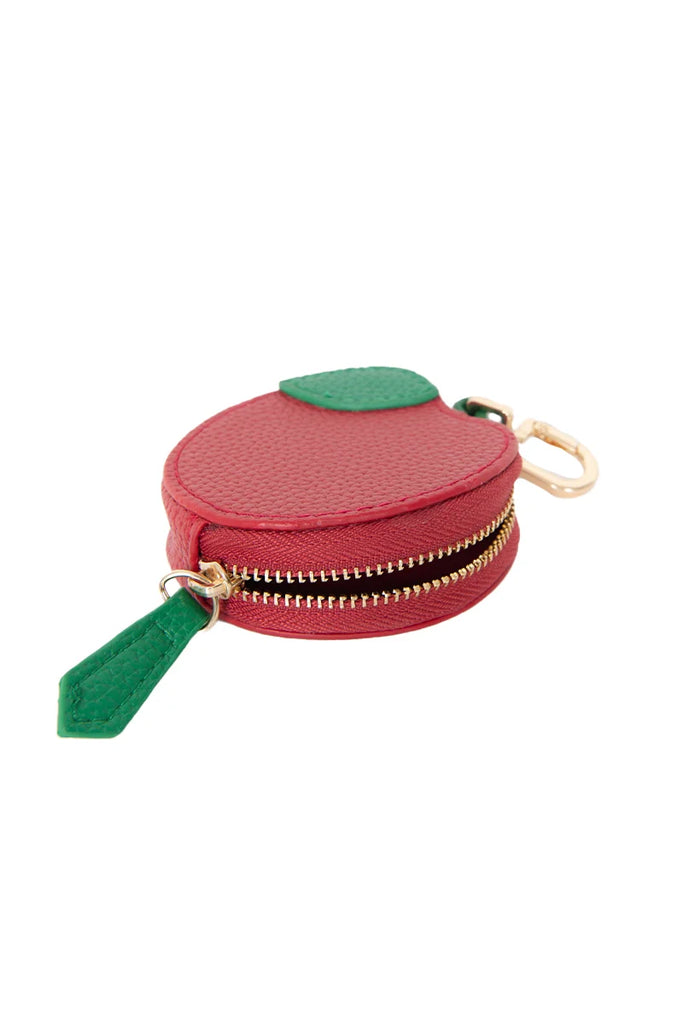 Red Apple Coin Zipper Purse