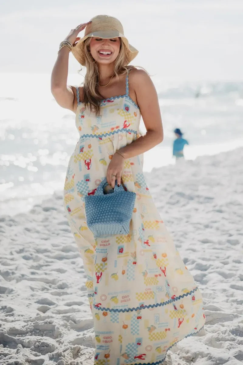 Yellow Italian Summer Maxi Dress | Linen Dress | Katydid Yellow / XL Yellow Italian Summer Maxi Dress | Linen Dress | Katydid Yellow / XL
