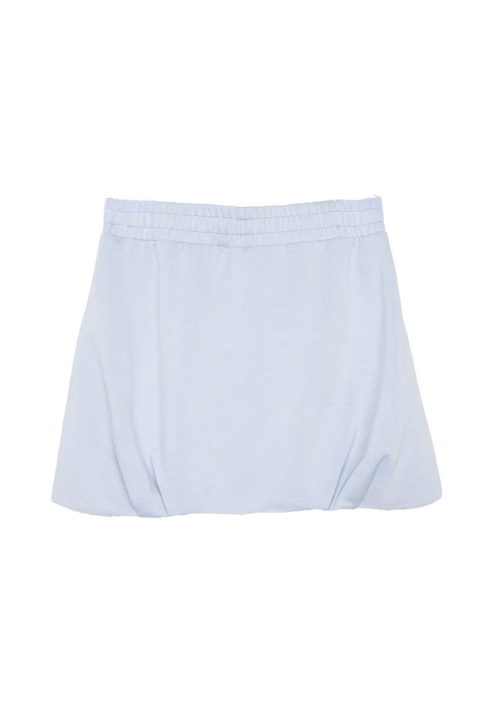 Light Blue Scuba Bubble Skirt