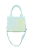 Mint Striped Structured Mini Tote - Katydid.com