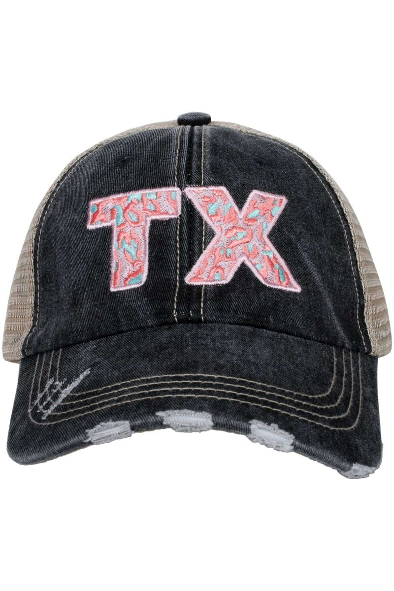 TX PINK Leopard Women's Trucker Hats - Katydid.com