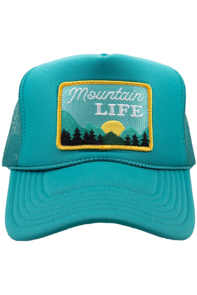 Mountain Life Patch Foam Trucker Hat - Katydid.com