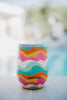 Neon Abstract Colors Stemless Wine Tumbler