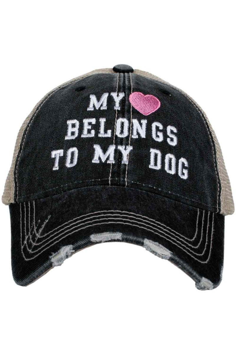 My Heart Belongs To My Dog Trucker Hats - Katydid.com