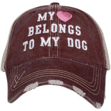 Katydid My Heart Belongs To My Dog Trucker Hats - Katydid.com