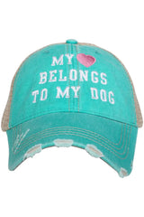 My Heart Belongs To My Dog Trucker Hats