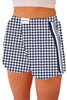 Navy Blue Plaid Boxers