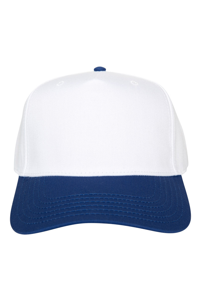 Blue and White Two-Toned Vintage Hat - Katydid.com