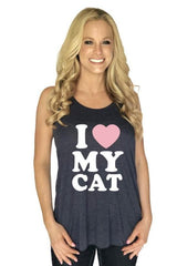 I Love My Cat Tank Tops