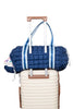 Navy Two-Toned Quilted Cute Duffel Bag