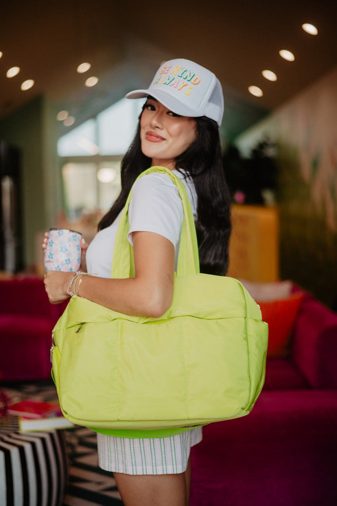 Lime Yellow Weekend Duffle Bag