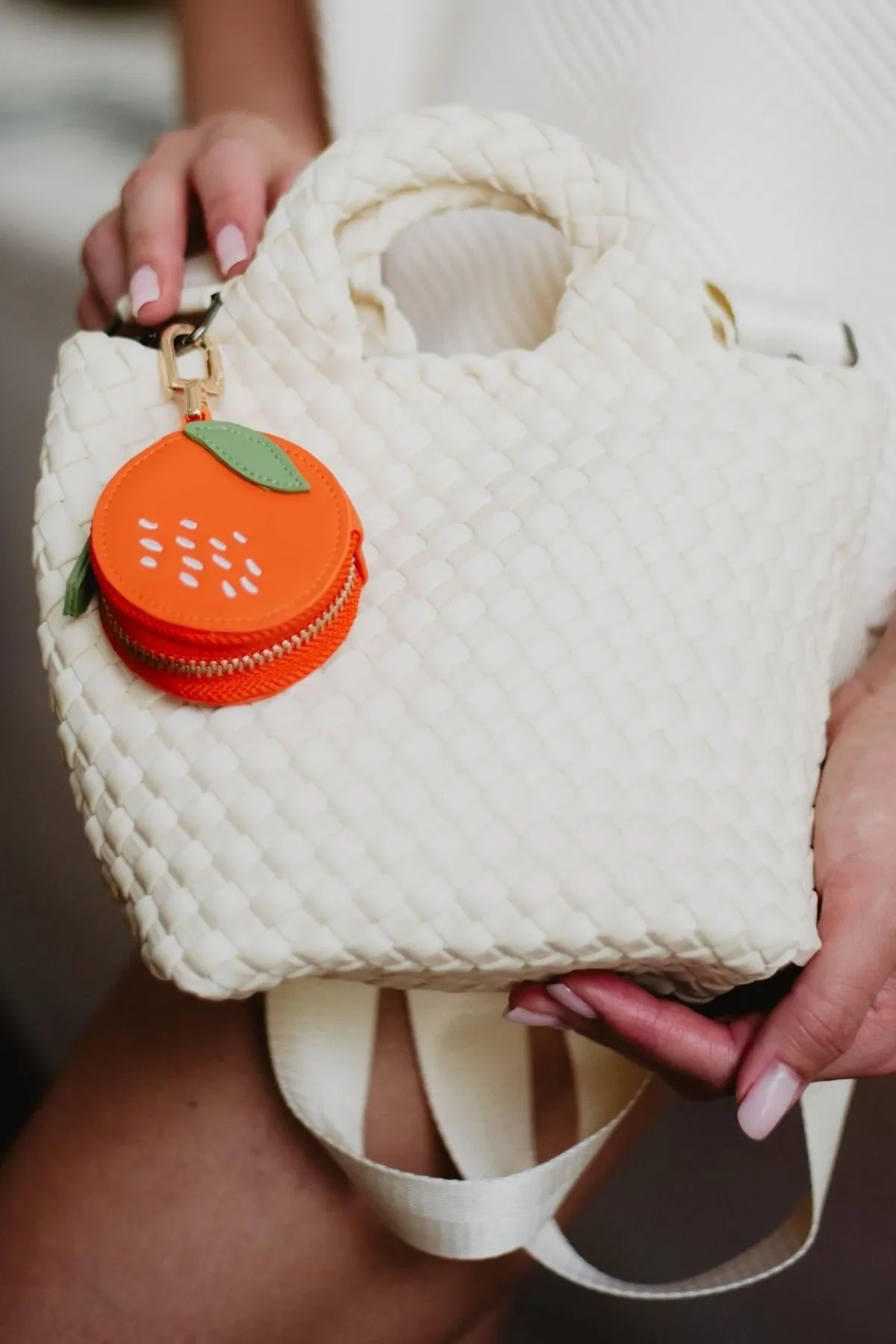 Sweet Orange Coin Pouch Keychain - Katydid.com