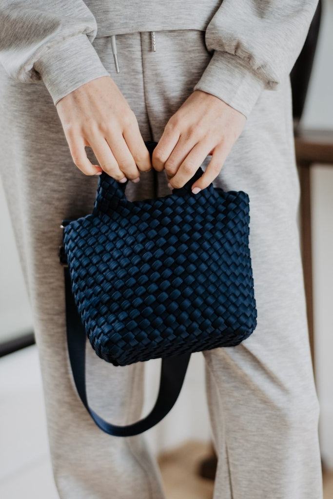 Navy Bucket Bag Crossbody