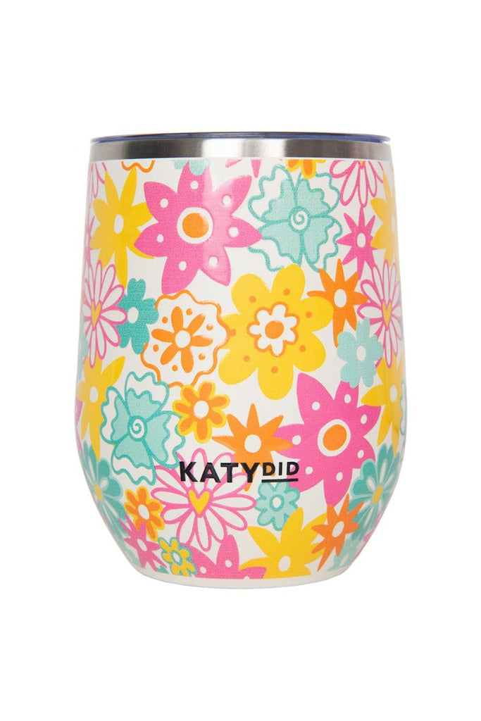 Spring Flowers Stemless Wine Tumbler