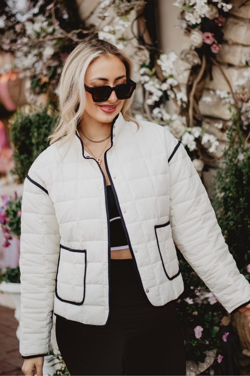White Quilted Jacket | Wholesale Women's Outerwear | Katydid White Quilted Jacket | Wholesale Women's Outerwear | Katydid